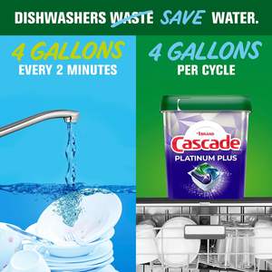 Cápsulas de detergente para lavavajillas Cascade Platinum ActionPacs, aroma fresco, paquete de 11 - Product Image 2