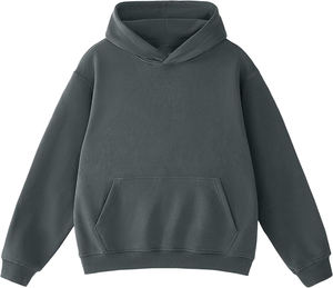 Sudadera con capucha extragrande de lana supersuave para hombre, lavada con ácido Sudadera con capucha, sudaderas y sudaderas de moda de peso pesado para hombres, mujeres, parejas - Product Image 2