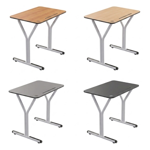 Escritorio Escolar Moderno con Silla Morada, Superficie de Madera, Diseño Duradero para Aula y Uso Comercial - Product Image 4