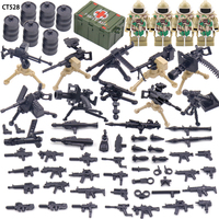 Mini Ensemble de Pistolets et Accessoires Militaires – Pack d'Équipement de Protection EOD pour Figurines, Blocs de Construction pour Jouets en Briques, Cadeau pour Enfants