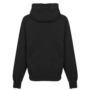 เสื้อฮู้ดสวมหัวสีดำขนาดใหญ่สำหรับผู้ชายเสื้อผ้าฟลีซแบบสตรีทแวร์แบบมีกระเป๋าสไตล์จิงโจ้ดีไซน์หน้าอกแบบมินิมอล - Product Image 4