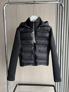 Nouvelle arrivée automne 2025, veste bomber en laine chaude standard pour femmes, manches longues, fermeture éclair, capuche, bouton, design coupe-vent - Product Image 5