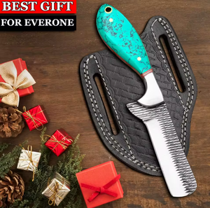 PRESTIGE BLADES Damascus Handmade Fixed Blade Drop Point Industrial Grade Hunting <b>Knife</b> Bull Cutter OEM Custom Color Belt <b>Sheath</b> - Product Image 6