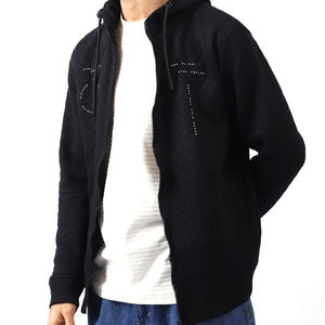 เสื้อฮู้ดดี้ผ้าฝ้าย 100% กันน้ำ พิมพ์ลายพัฟปักคุณภาพสูง สำหรับผู้ชาย ทรงโอเวอร์ไซส์ ผ้าเฟรนช์เทอร์รี่ ย้อมสีพื้น - Product Image 2