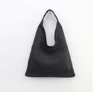 กระเป๋าสานมือข้างหนึ่งสำหรับผู้หญิงกระเป๋าฟางถักโครเชต์กระเป๋าชายหาดส่งตรงจากผู้จำหน่ายอินเดีย - Product Image 2