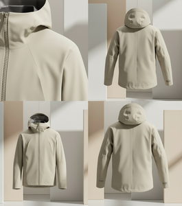 <b>Men's</b> Lightweight Slim Windbreaker <b>Jacket</b> with Removable Hood - Full Zip Casual Outdoor Coat for <b>Summer</b> & Spring - Product Image 3