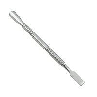 Pousse-cuticules professionnel double extrémité réutilisable en acier inoxydable durable pour pédicure et manucure, soins de beauté