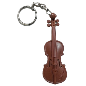 Midex KC-20 Plastic Violin Keychain Musical Instrument Style Souvenir Lightweight Hard-Wearing Key <b>Ring</b> - Product Image 2