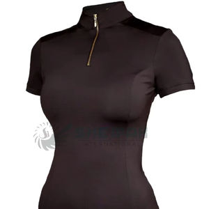 เสื้อกีฬาขี่ม้าผู้หญิงระบายอากาศได้ดีเสื้อขี่ม้าผ้ายืดน้ำหนักเบามีสไตล์สำหรับฤดูร้อน - Product Image 3