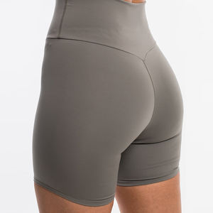 Shorts de sport décontractés sans couture de haute qualité pour femmes, leggings de fitness taille haute pour le yoga, couleur unie, respirant et léger - Product Image 6