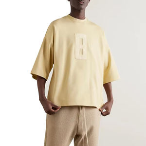 Épaule tombante de grande taille 100% T-shirts en coton épais Street Wear T-shirt de haute qualité Logo personnalisé Séchage rapide Respirant - Product Image 2