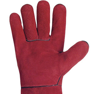 Guantes de soldadura de cuero de alta calidad Color personalizado y diseño Guantes de seguridad de buen material para soldador Servicio OEM - Product Image 4