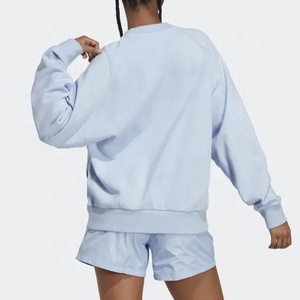 Sudadera con Capucha de Algodón de Alta Calidad para Mujer, Talla Grande, Logotipo Personalizado Bordado, Cuello Alto, Estilo Holgado para Invierno y Primavera - Product Image 2