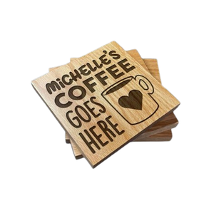 Tableware Kitchenware <b>Coasters</b> Handmade Acacia Wood Drink Tea <b>Coaster</b> Square Hotel Restaurant Natural Acacia Wood <b>Coaster</b> - Product Image 5