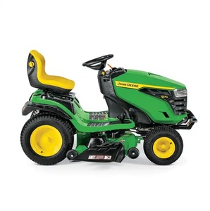Tracteur tondeuse John Deere avec chargeur frontal et décharge arrière, système de ramassage arrière, 6 couteaux de broyage. - Product Image 5