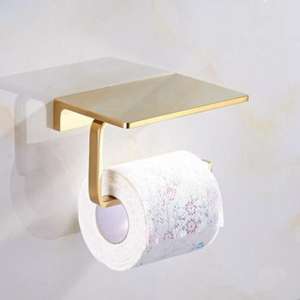 Soportes de papel de latón de metal independientes de alta calidad y diseño atractivo para habitaciones con una base resistente - Product Image 5