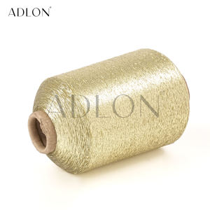 Fil métallique de type MX (polyester/nylon/métallique) pour le tissage, le tricot et la couture - Anti-boulochage, haute résistance - Product Image 1