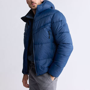 Chaqueta de invierno de calidad superior para hombre, chaqueta acolchada informal de moda larga personalizada para hombre con logotipo personalizado - Product Image 6