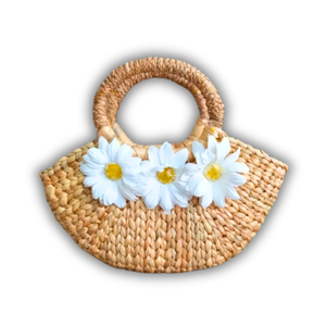 Premium Eco-Friendly WATER HYACINTH <b>HANDBAG</b> Handcrafted and Perfect for <b>Summer</b> Ladies Bag for Women Women's <b>Handbags</b> - Product Image 1