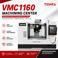 Machine de fraisage CNC verticale à 3 axes VMC1160 avec broche BT40, 24 outils, système ATC pour la production de pièces automobiles