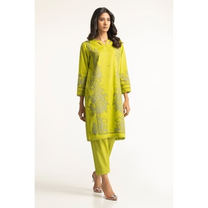 Conjunto de Traje Jacquard Verde para Mujer: Camisa y Pantalón Elegantes - Product Image 5