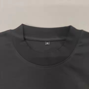 Camiseta de algodón pesado para hombre, camiseta de manga corta con cuello redondo y logotipo personalizado, camiseta Vintage de gran tamaño para hombre - Product Image 3