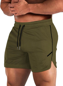 Respirant hommes Fitness Shorts prêt à expédier séchage rapide évacuation de l'humidité pour le Yoga porter des shorts de fitness d'entraînement short teint uni - Product Image 4