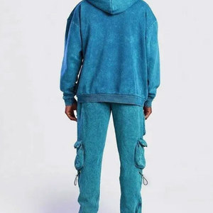 Survêtement Football Survêtements Hommes Logo Personnalisé Tech Polaire Zip Plaine Jogging Hommes Survêtement Chaud Hiver Survêtement - Product Image 6