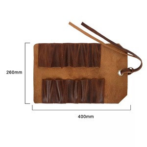 Bolsa de cincel enrollable para herramientas | Almacenamiento de cincel para tallado de 10 ranuras con acabado de aspecto de cuero antiguo para construcción y bricolaje - Product Image 3
