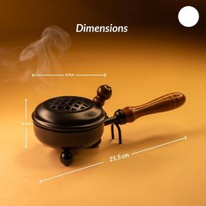 Diffuseur d'aromathérapie à domicile Brûleur d'encens décoratif pour charbon de bois et résine pour une utilisation automne hiver printemps - Product Image 5