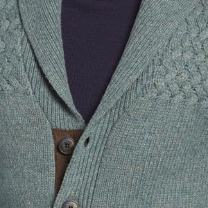 Cárdigan de punto informal de algodón 100% para hombre, cárdigan de punto suelto de gran tamaño a la venta - Product Image 3