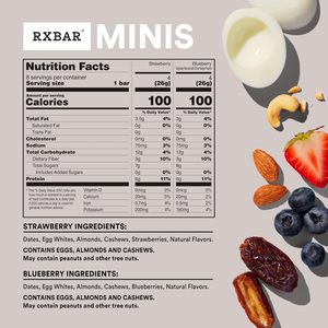 RXBAR Minis Protein <b>Bars</b>, 6g Protein, Gluten Free Snacks, Variety Pack (4 Boxes, 32 Count) - Product Image 6