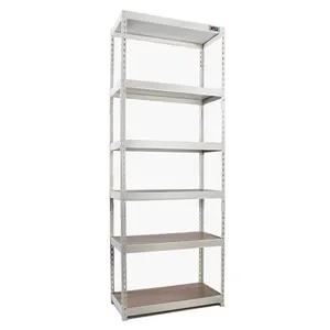 5 strato di Scaffalature Angolo Cremagliera Angolo di Metallo Acciaio Inox Post Light Duty Muscolare Rivetto Boltless scaffali Rack di stoccaggio