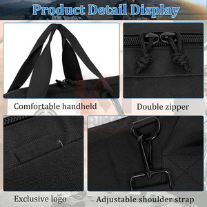 Funda Táctica Doble para Pistola, Bolsa de Caza Larga, Resistente, Transpirable, de Tela Resistente al Agua, Personalizable, con Múltiples Compartimentos para Cargadores - Product Image 4