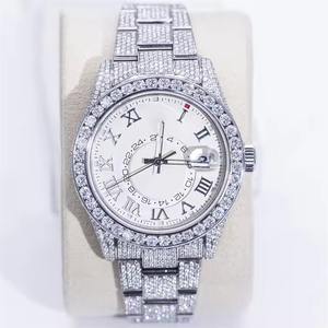 Reloj Mecánico Automático Premium para Hombre de 41 mm, Completamente Engastado con Diamantes de Moissanita Cultivados en Laboratorio, Resistente al Agua hasta 10 m, Moda de Lujo - Product Image 2