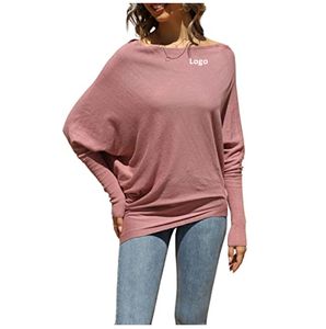 Las mejores camisetas con hombros descubiertos para mujer, blusas tipo túnica ligeras con cuello redondo para usar - Product Image 1