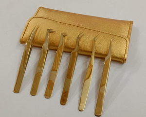 ชุดแหนบต่อขนตาปลอมทำจากสแตนเลสไฟเบอร์มีความแม่นยำป้องกันไฟฟ้าสถิตย์ดีไซน์ล่าสุดสำหรับมืออาชีพ - Product Image 2