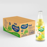 Boisson au lait de soja en marque blanche, saveur originale, bouteille en verre 300ml, service VINUT OEM/ODM disponible, fabricant de boissons Vietnam