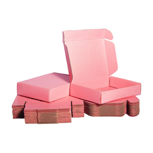 Custom Corrugated Mailing Box. Pink Kraft Paper for <b>Clothes</b> Shipping <b>Boxes</b> Custom logo Customized Logo Pink Shipping <b>Boxes</b> for H - Product Image 2