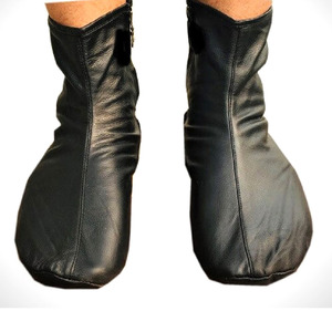 Chaussettes en cuir de qualité supérieure, fines, légères, imperméables, personnalisées, faciles à enfiler, pour hommes et femmes, en cuir véritable - Product Image 1