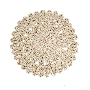 PLAQUETTES DE CHARGEUR EN ROTIN Magnifiquement Fabriquées PLAQUES Résistant à la chaleur, résistant à l'eau, respectueux de l'environnement Accent à votre table à manger - Product Image 6