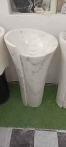 Home Hotel Modern Artificial Stone Resin Wash <b>Basin</b> Solid Surface Freestanding Wash <b>Basin</b> Pedestal Sink for Bathroom - Product Image 3