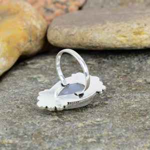 Anillo de Plata de Ley 925 Eternity Vermeil hecho a mano, diseño clásico único con ajuste de bisel de piedras preciosas de piedra lunar arcoíris Natural - Product Image 4