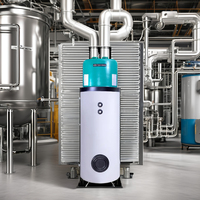 Chauffe-eau à condensation au gaz certifié CE haute efficacité 65 kW, classe d'efficacité énergétique, acier inoxydable, multi-énergie