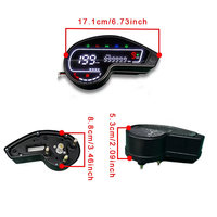 Spidometer Digital, Odometer, Tachometer untuk Sepeda Motor Dual Sport Italika DM150 DM200 DM250X