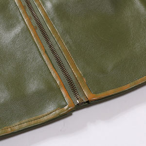 Slim Fit Hombres de cuero al por mayor y bajo precio Chaquetas de cuero Chaqueta de cuero genuino de los hombres - Product Image 5