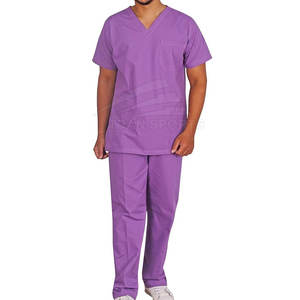 Ensemble de costumes de gommage en tissu de toile de dernière conception pour hommes meilleure méthode d'impression prix de gros uniformes d'hôpital pour le style de confort - Product Image 1