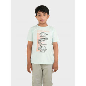 T-shirt décontracté EUROS à col rond 100 % coton, coupe ample avec motif, jersey fitness/oversize, poids du tissu 220/300g - Product Image 4
