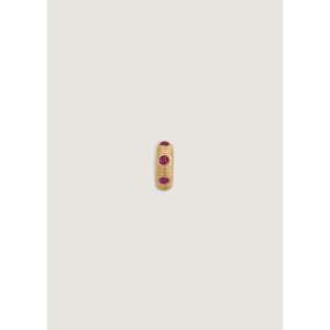 Anniversary 14k <b>Solid</b> <b>Gold</b> Pink Tourmaline Birthstone Crystal <b>Pendant</b> & Charm with Bezel Setting Hollow Design Unisex - Product Image 1