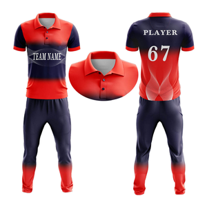 Último nuevo diseño Cricket Jersey y pantalón patrón personalizado diseño de patrón Cricket uniformes Kits en sublimación - Product Image 1